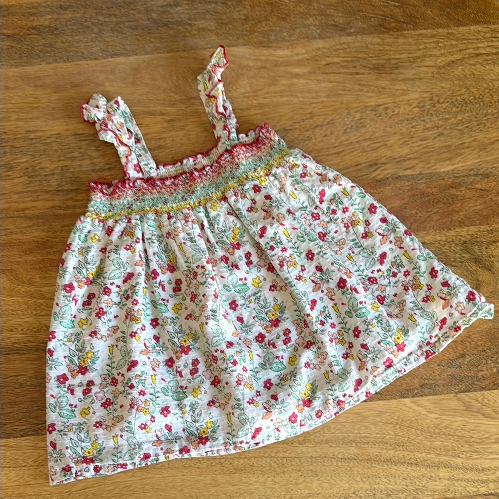 Floral Sundress with Ruffled Straps